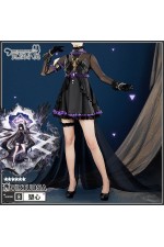 2XXT Cosplay Arknights Virtuosa Diversity Oneness Black Dress Cosplay Costume